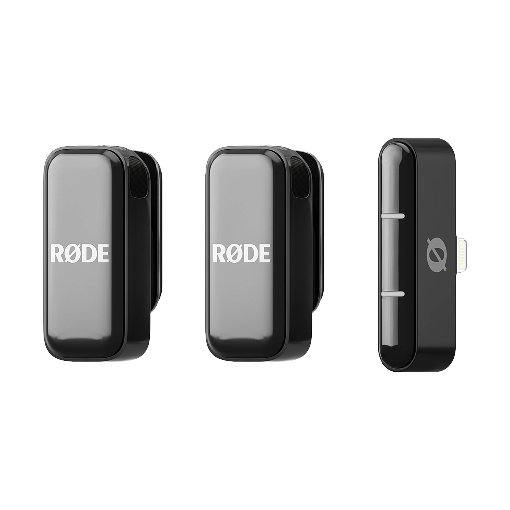 Rode Wireless Micro 2-Person Ultracompact Wireless Microphone System with USB-C Connector (2.4 GHz, Black) with Free Rode Interview Micro (Valued at R600)