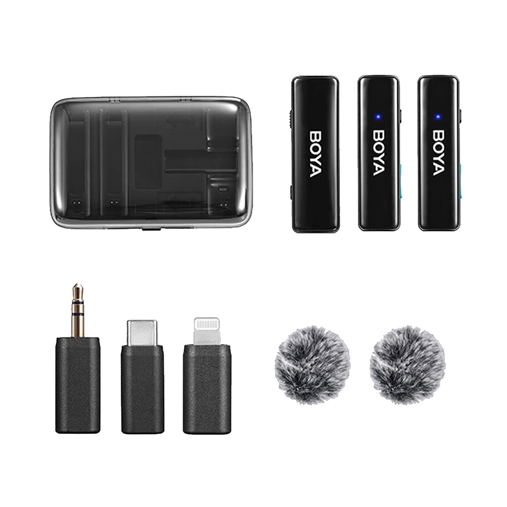 BOYA BOYALINK 2-Person All-in-One Wireless Microphone System with Interchangeable Connectors (2.4 GHz)