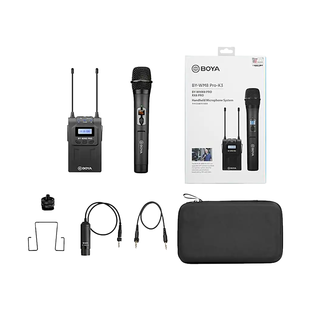 Boya BY-WM8 PRO-K3 Camera-Mount Wireless Handheld Microphone System (568 to 599 MHz)