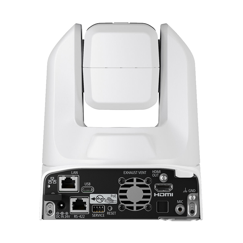 Canon CR-N100 4K NDI PTZ Camera with 20x Zoom (Titanium White)