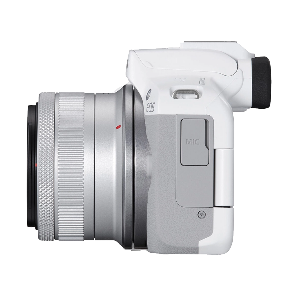 Canon EOS R50 Mirrorless Camera with 18-45mm Lens (White)