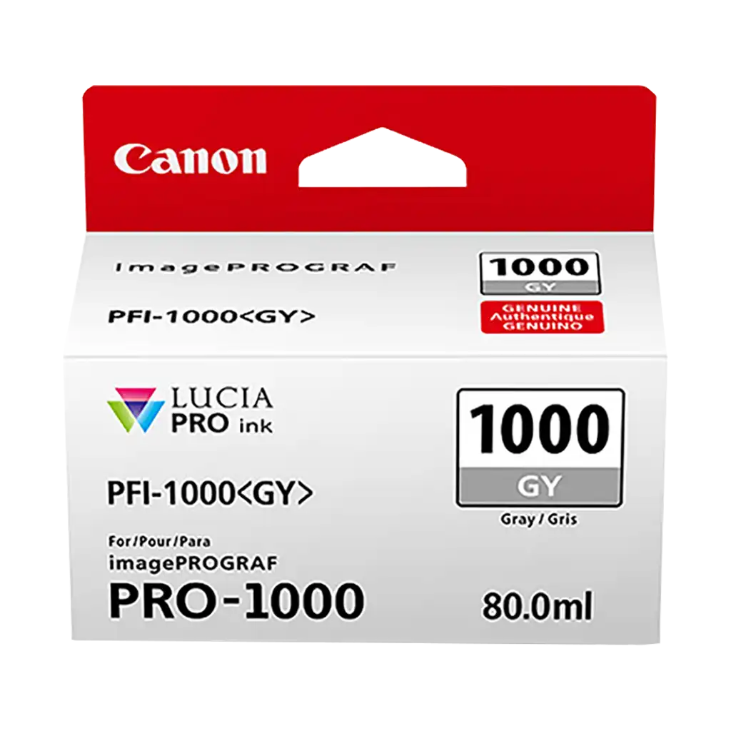Canon PFI-1000 GY LUCIA PRO Gray Ink Tank (80mL)