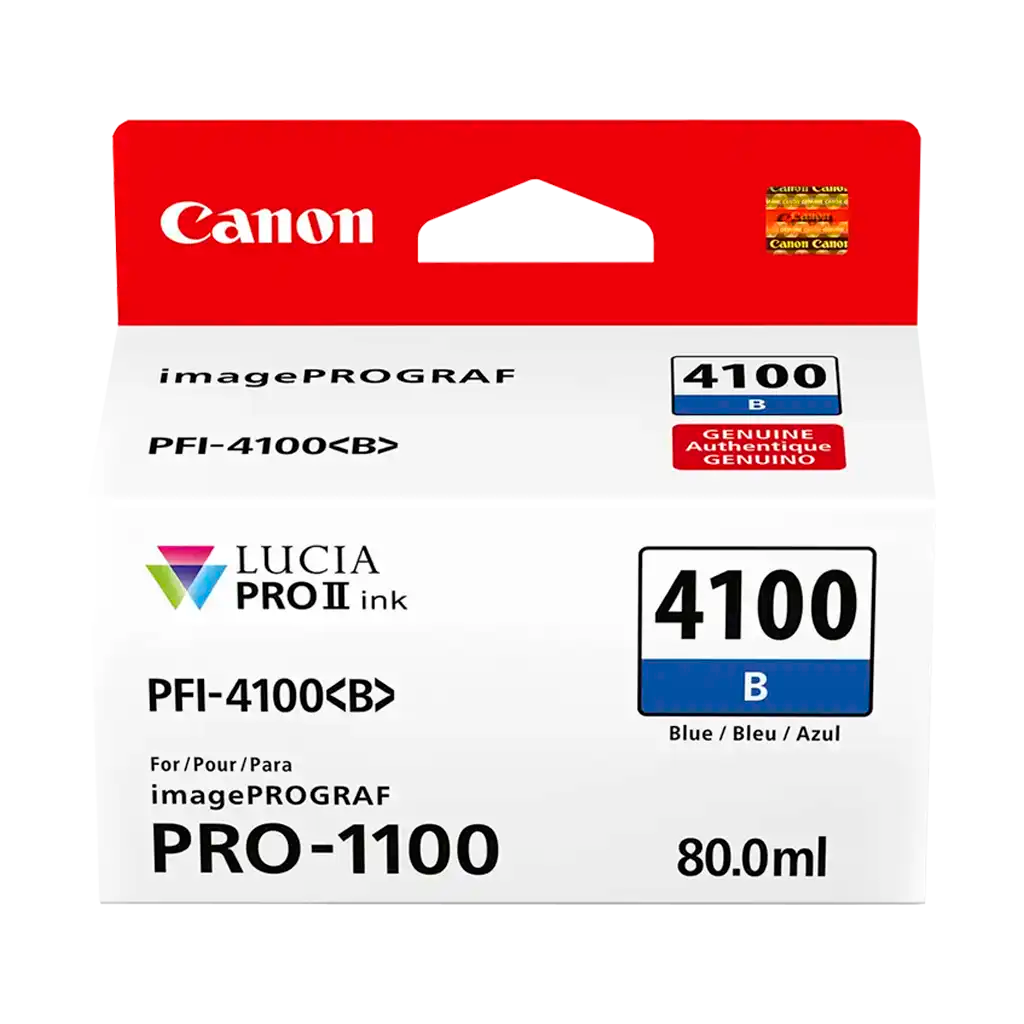 Canon PFI-4100 Blue Pigment Ink Tank (80mL)