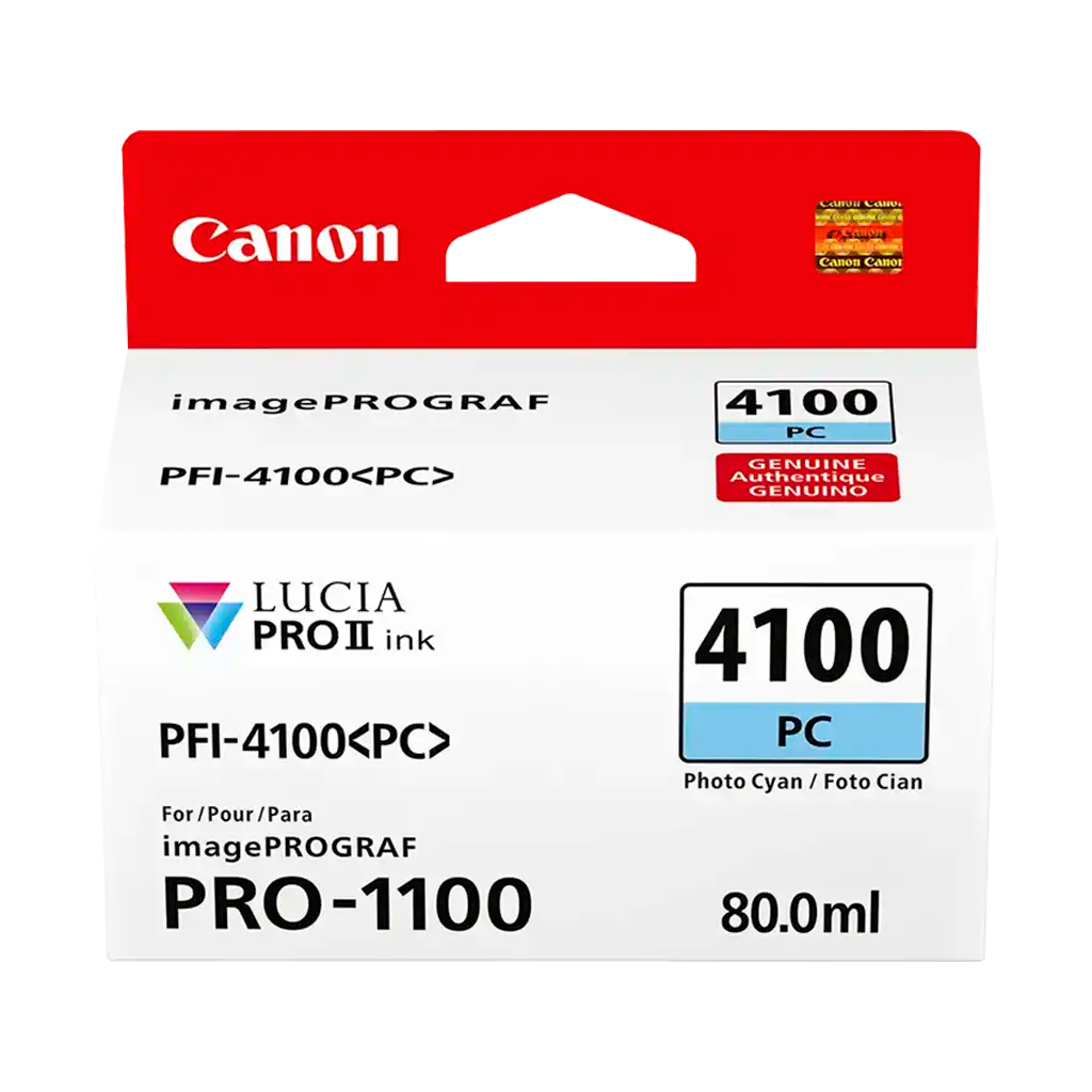 Canon PFI-4100 Photo Cyan Pigment Ink Tank (80mL)
