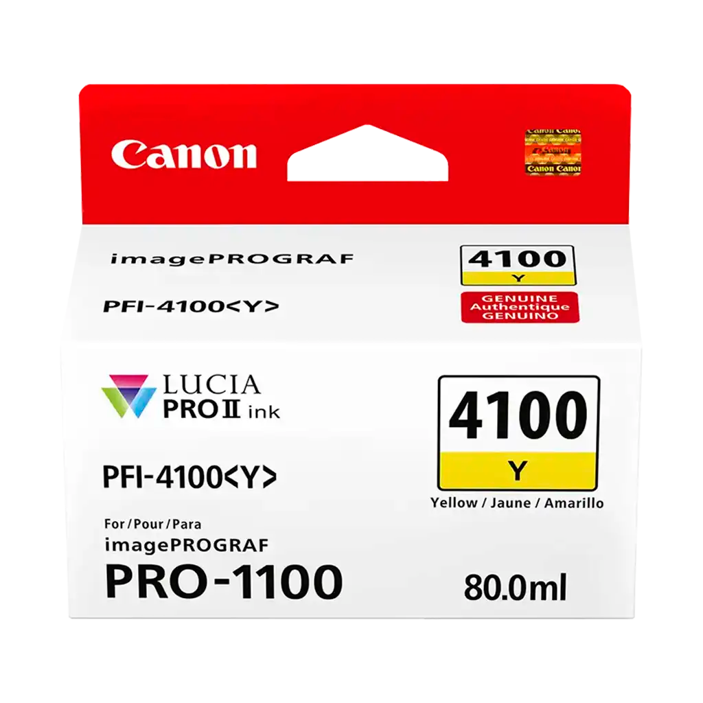 Canon PFI-4100 Yellow Pigment Ink Tank (80mL)