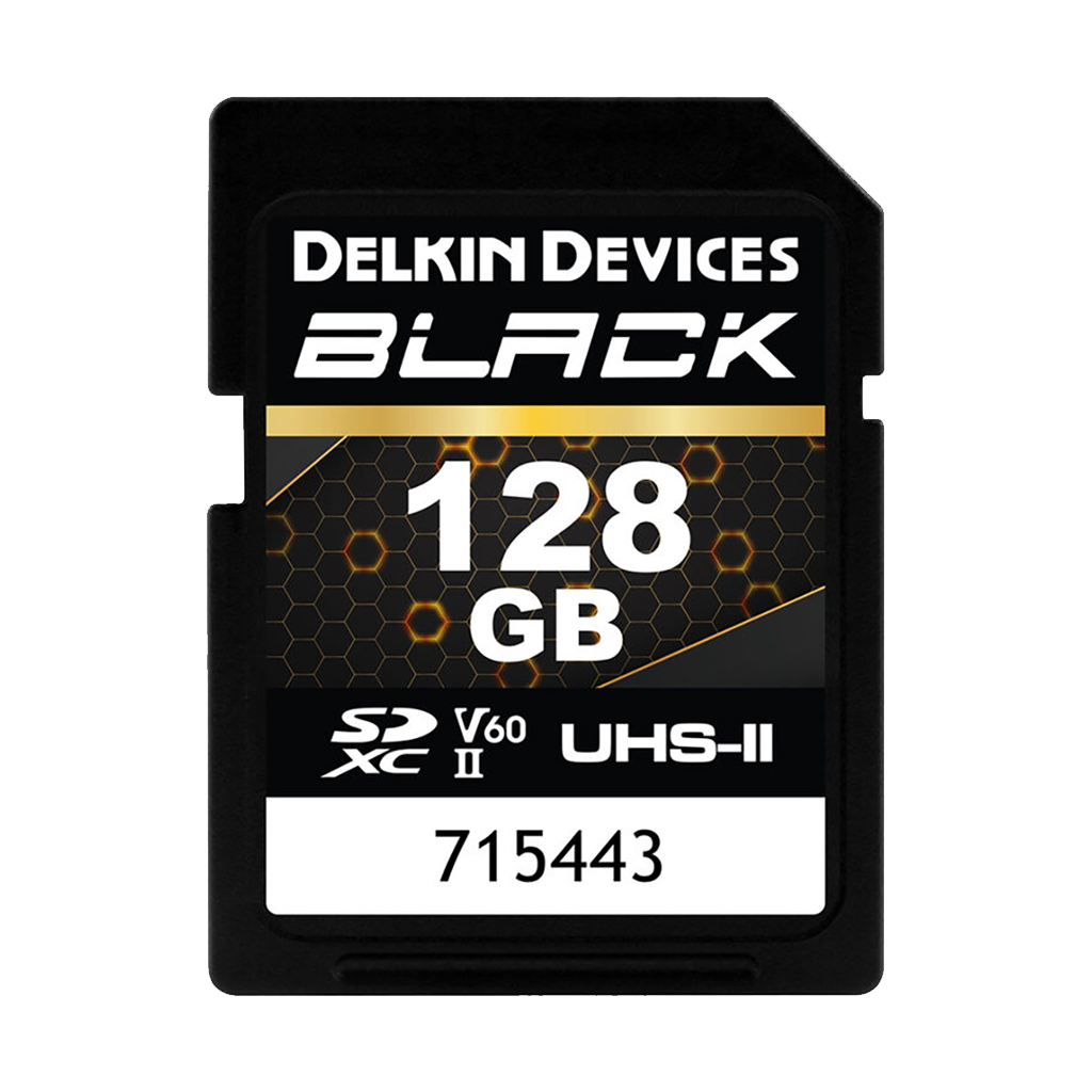 Delkin Devices 128GB BLACK UHS-II SDXC (290MB/s) Memory Card