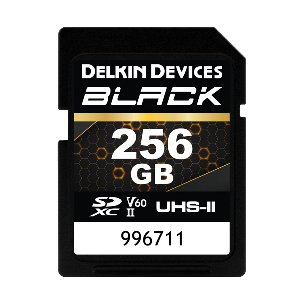 Delkin Devices 256GB BLACK UHS-II SDXC (290MB/s) Memory Card