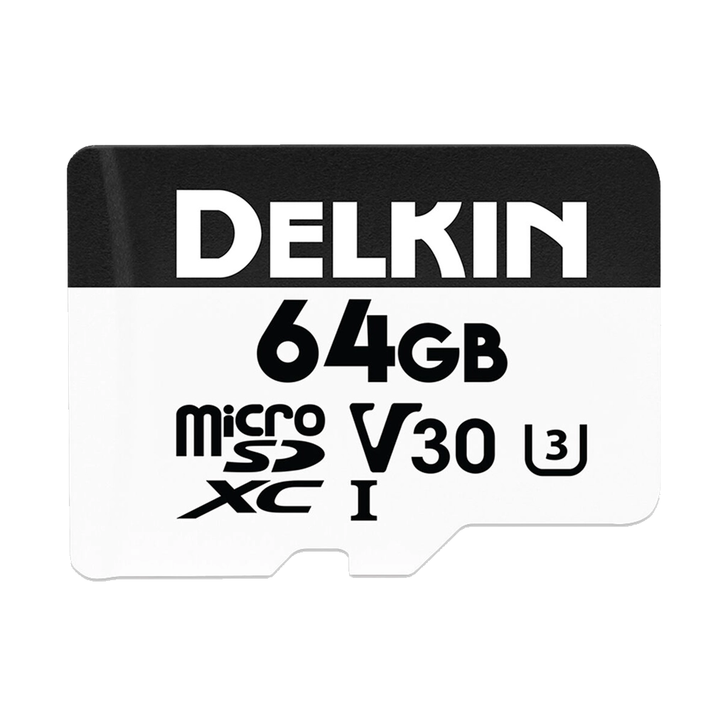 Delkin Devices 64GB Hyperspeed UHS-I SDXC Memory Card with SD Adapter