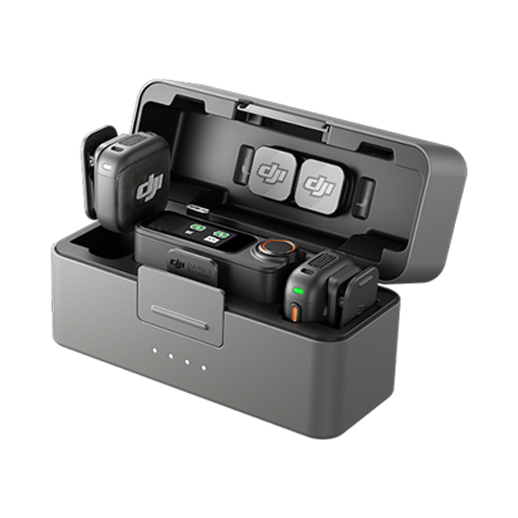 DJI Mic 3 2-Person Compact Digital Wireless Microphone System/Recorder for Camera and Smartphone (2.4 GHz)