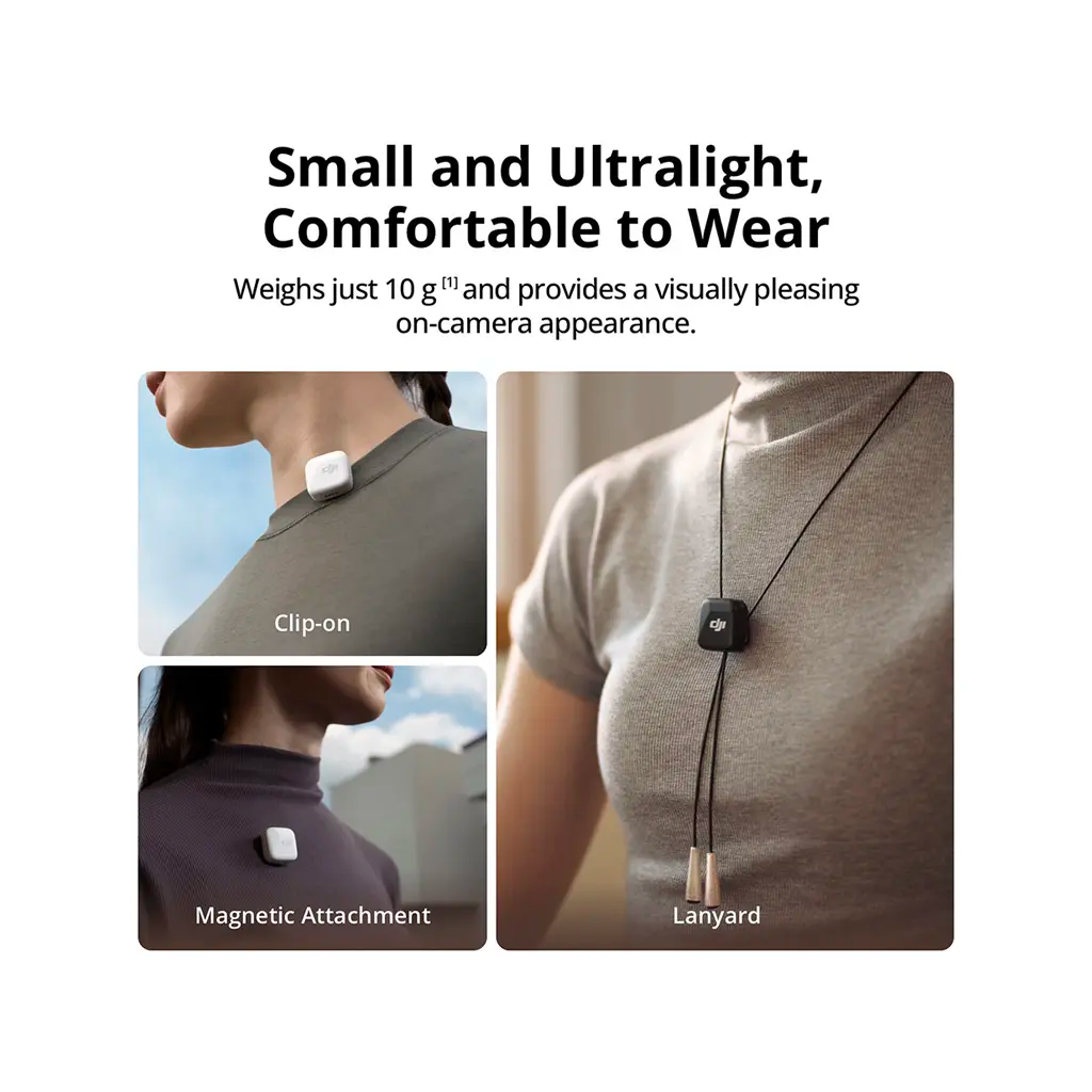 DJI Mic Mini 2-Person Compact Wireless Microphone System for Camera & Smartphone (2.4 GHz)