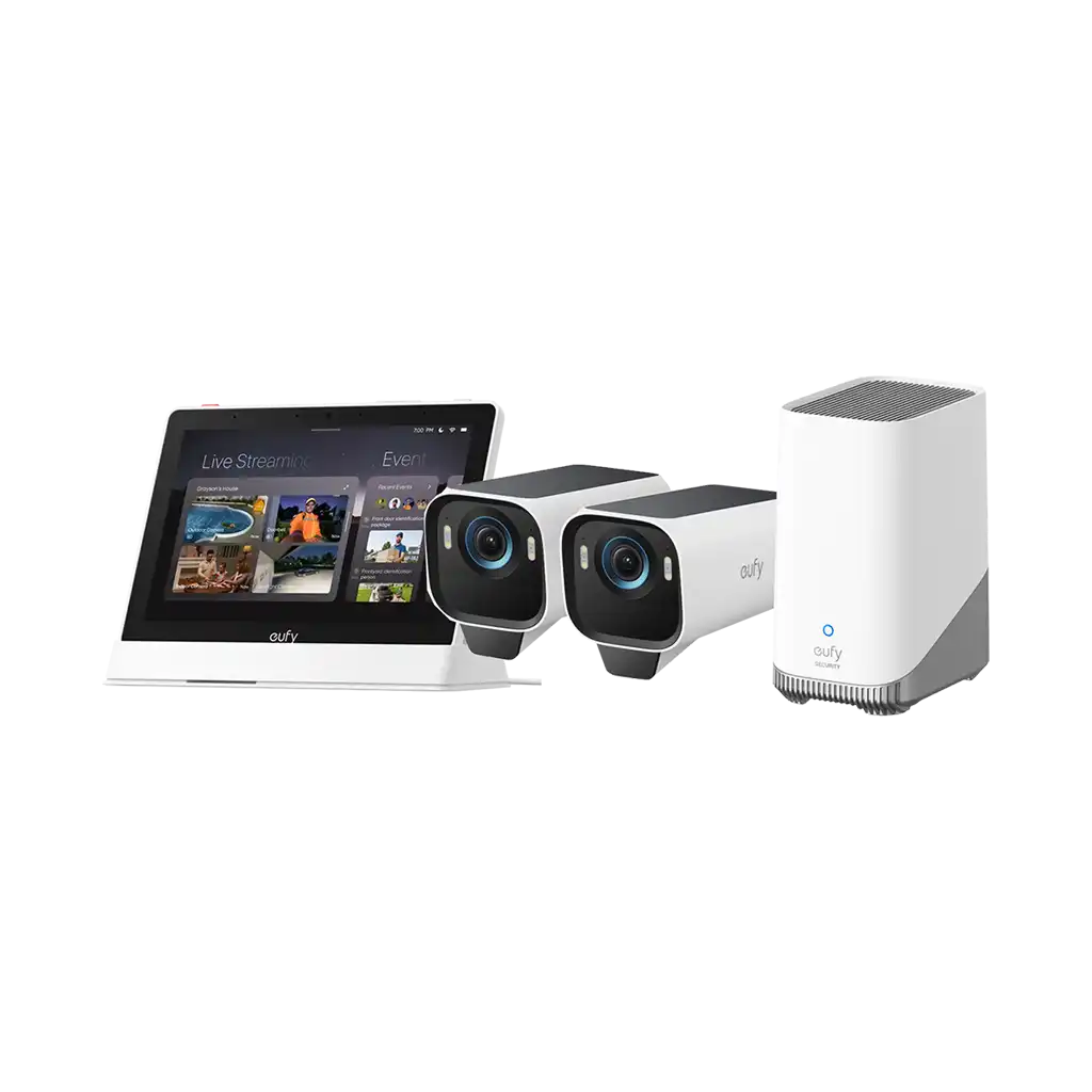 Eufy Security eufyCam S3 Pro 4K UHD Wireless Security Two-Camera Kit with Eufy Security Smart Display E10