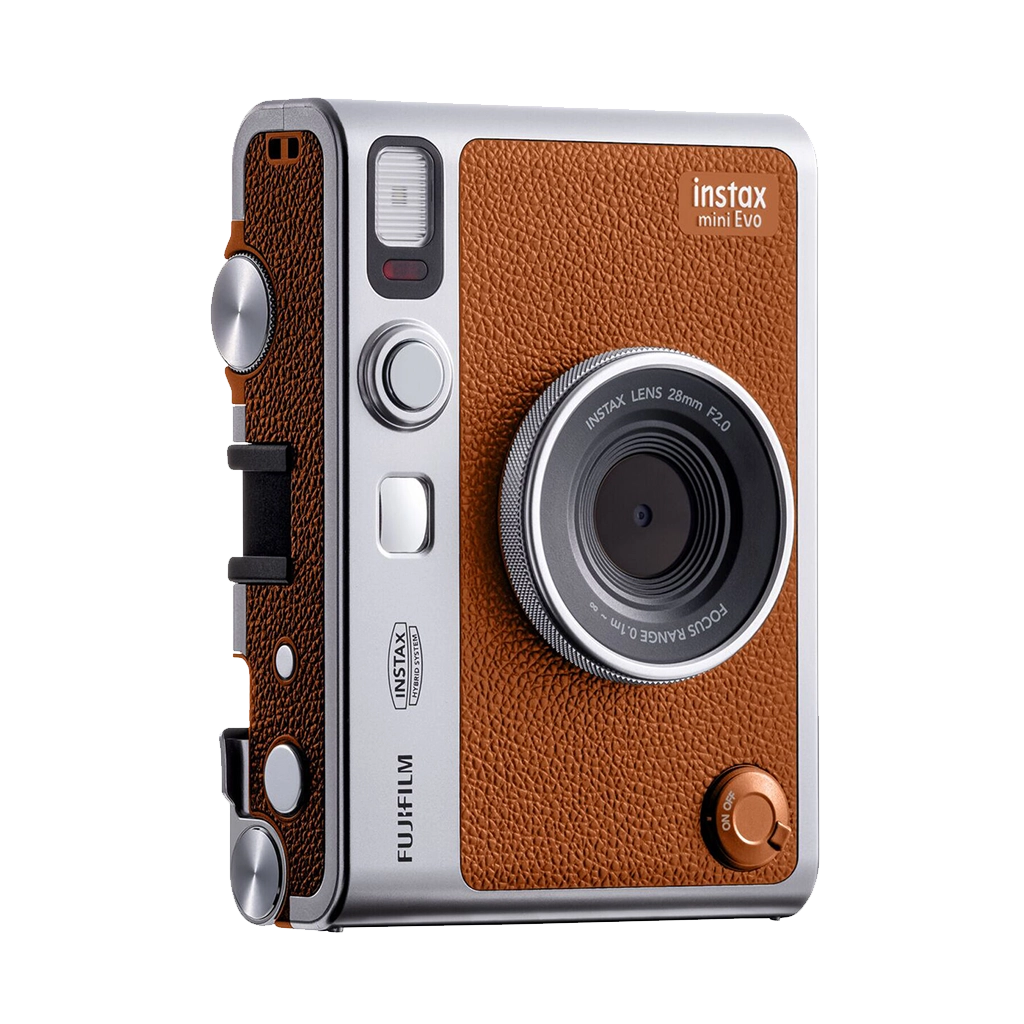 Fujifilm Instax Mini Evo Hybrid Instant Camera (Brown)