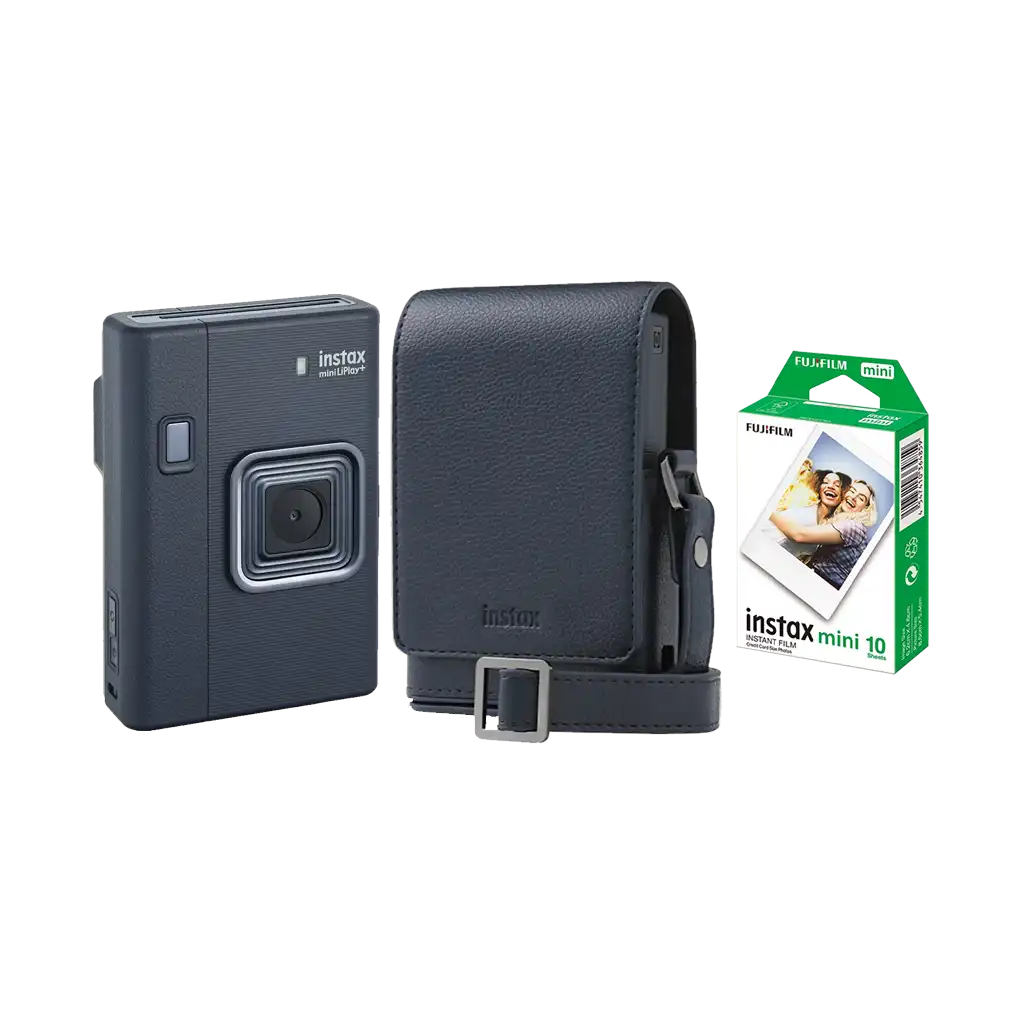 Fujifilm Instax Mini LiPlay+ Hybrid Instant Camera Combo with 1
