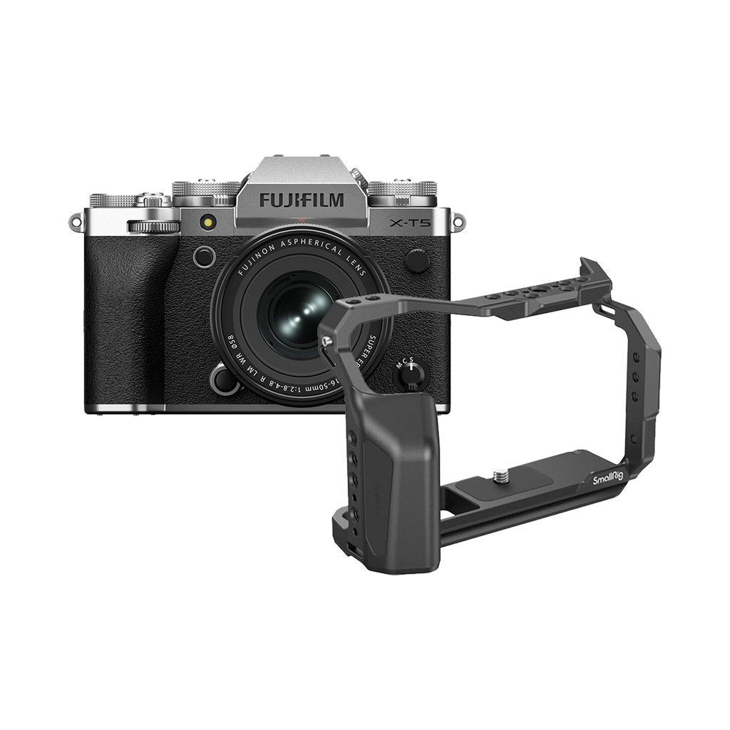 Fujifilm X-T5 Mirrorless Camera with XF 16-50mm f/2.8-4.8 Lens (Silver) with Free SmallRig Cage 4135 (Valued at R1,660)