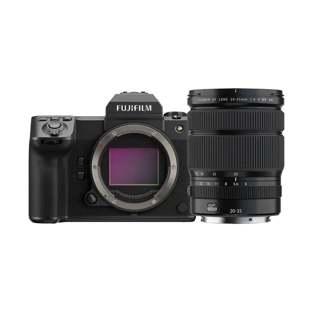 Fujifilm GFX 100 II Medium Format Mirrorless Camera with Fujifilm GF 20-35mm f/4 R WR Lens