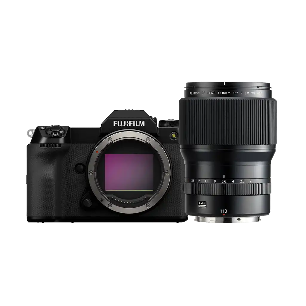 Fujifilm GFX 100S II Medium Format Mirrorless Camera with Fujifilm GF 110mm f/2 R LM WR Lens