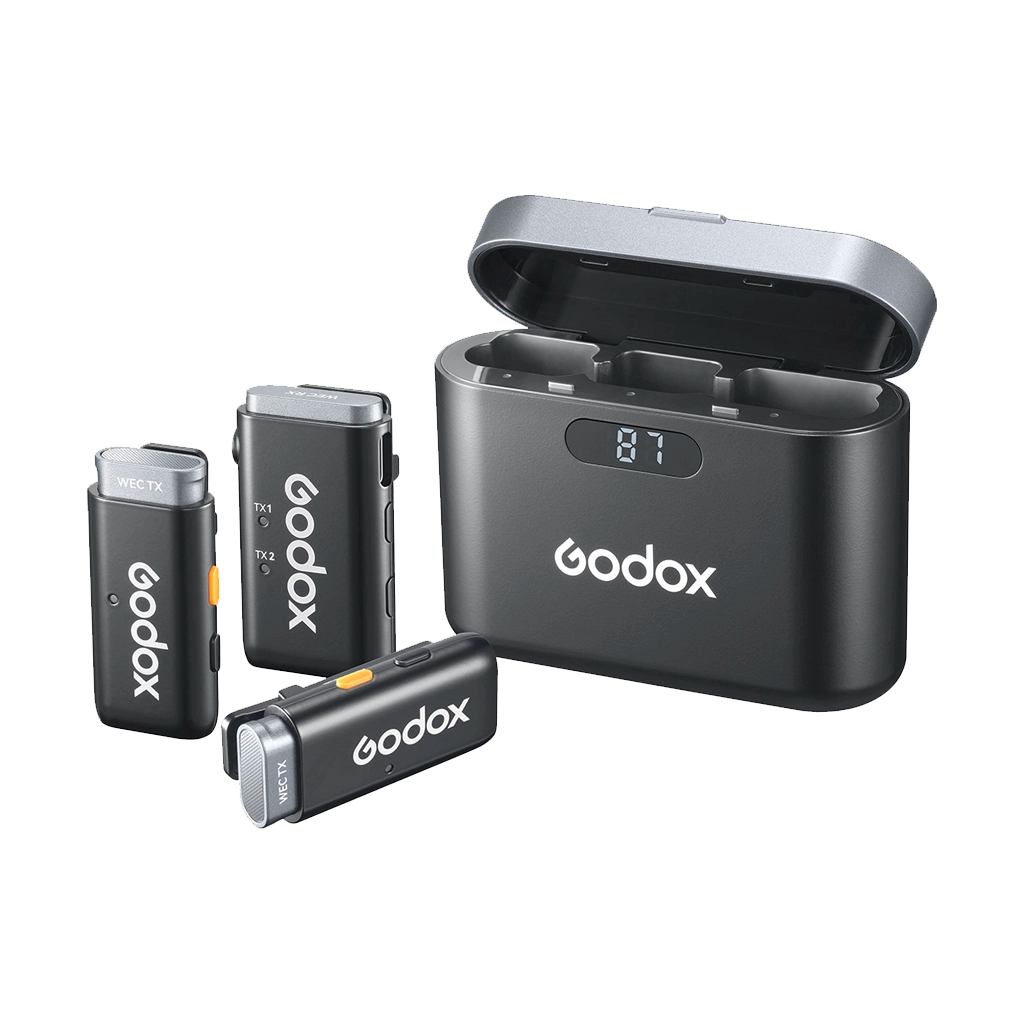 Godox WEC 2-Person Wireless Microphone System for Cameras and Mobile Devices (2.4 GHz)