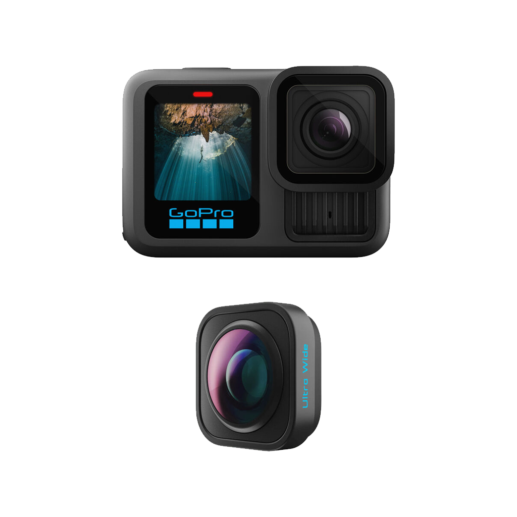 GoPro HERO13 Black with Ultrawide Lens Mod Bundle