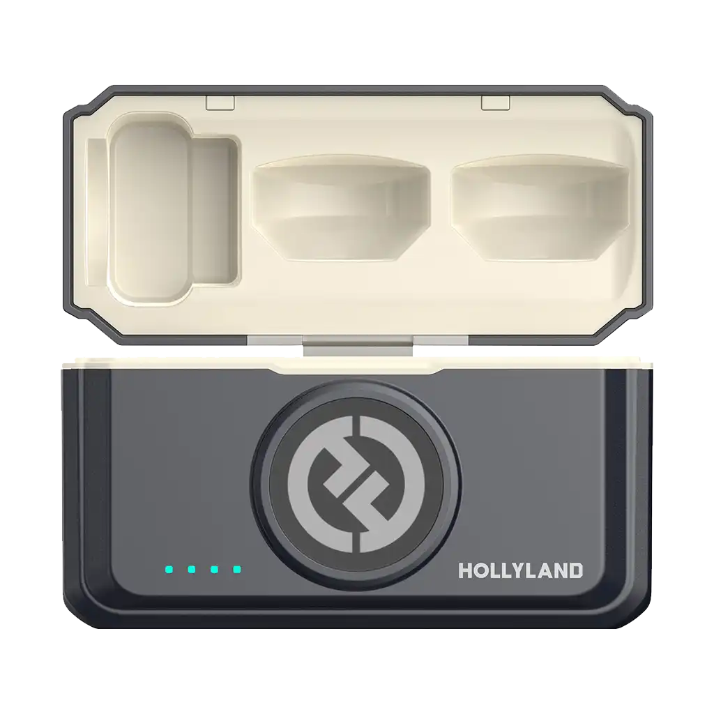 Hollyland LARK M2 DUO 2-Person Wireless Combo Microphone System (2.4 GHz, Shine Charcoal)