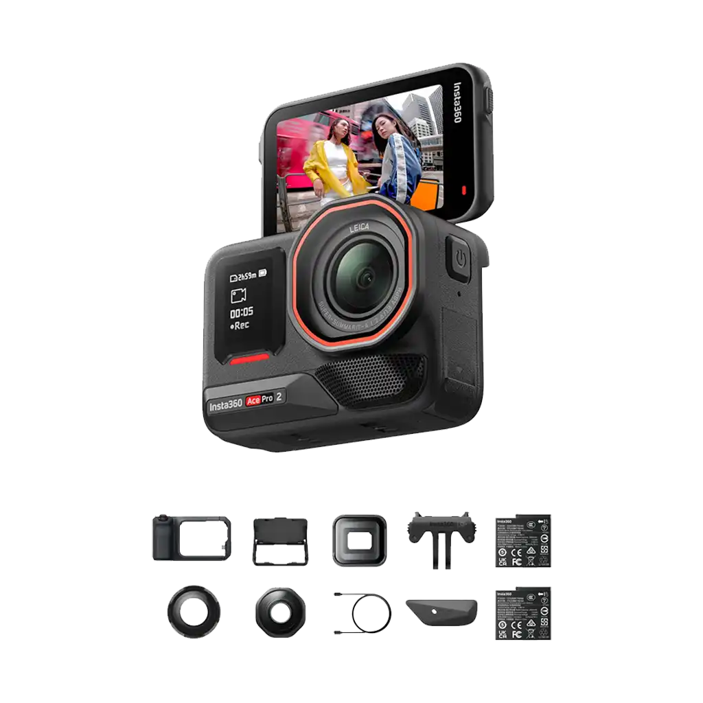 Insta360 Ace Pro 2 Action Camera Dual Battery Ultimate Videography Bundle