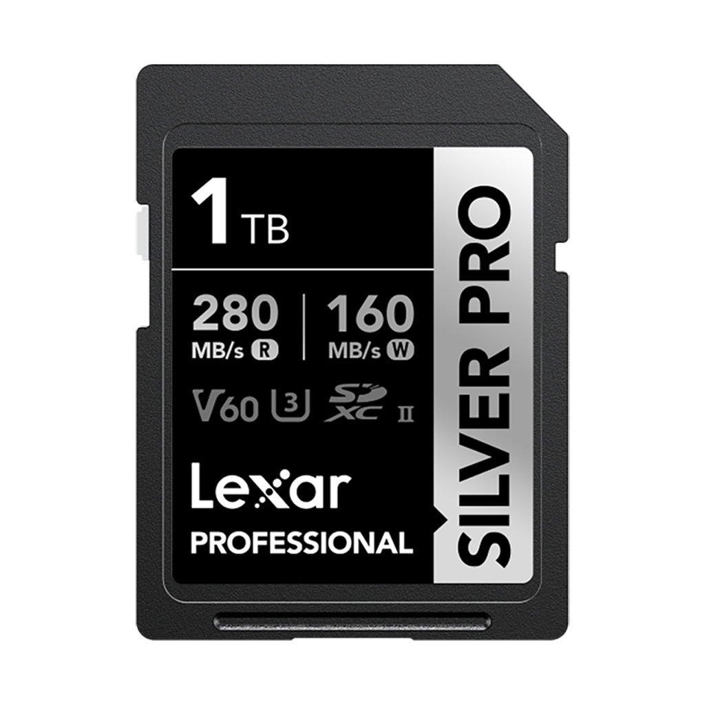 Lexar 1TB Professional UHS-II SDXC Memory Card (280MB/s, SILVER PRO Series)