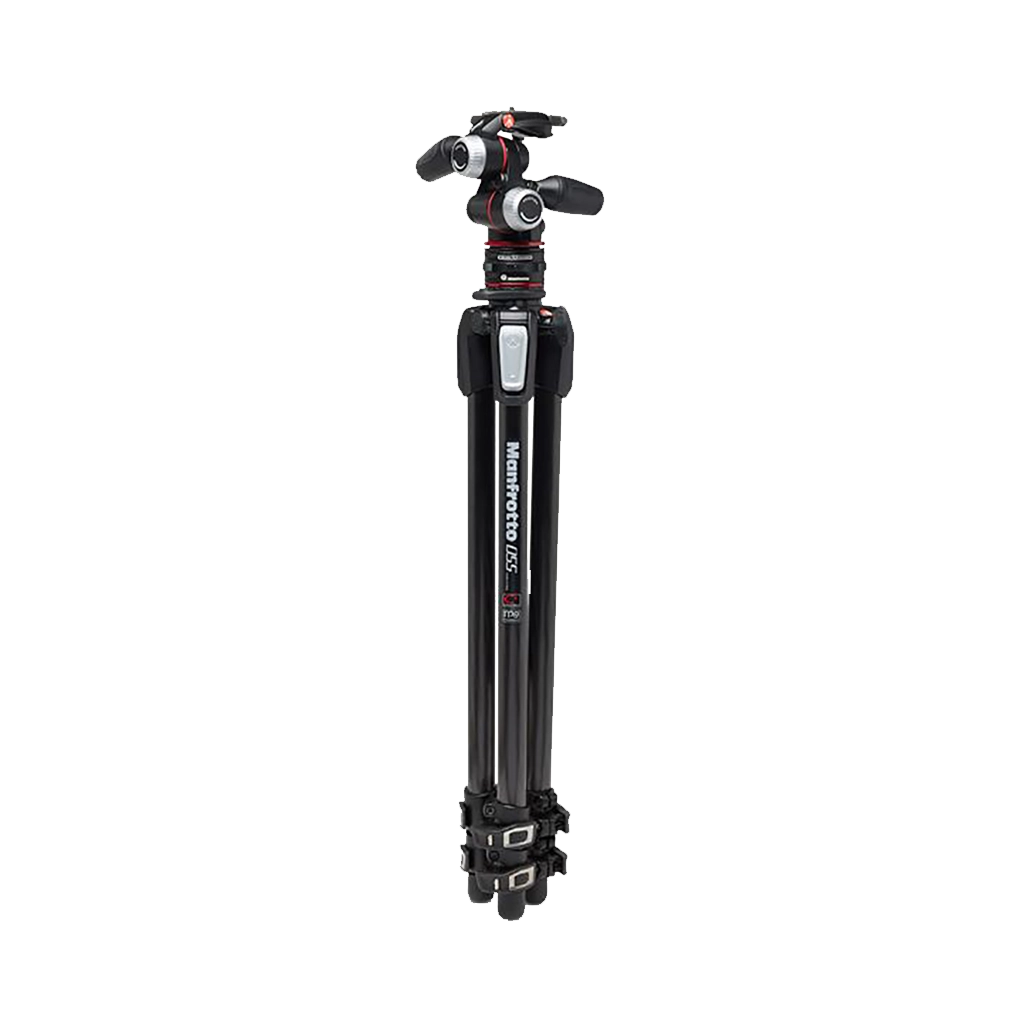 Manfrotto MK055CXPRO33WQR 055 Carbon Fibre 3-Section Kit with XPRO 3-Way Head and MOVE Quick Release