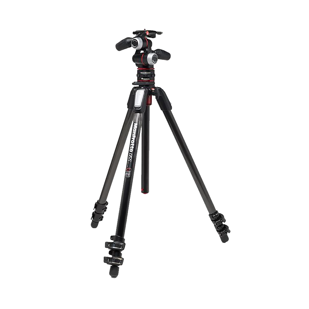 Manfrotto MK055CXPRO33WQR 055 Carbon Fibre 3-Section Kit with XPRO 3-Way Head and MOVE Quick Release