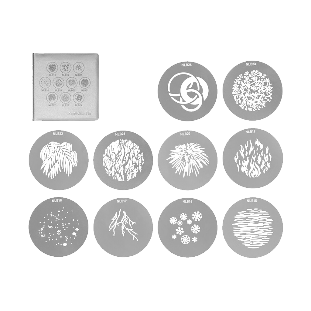 Nanlite Bowens Projection Attachment Gobo Set 2 (10 Gobos)