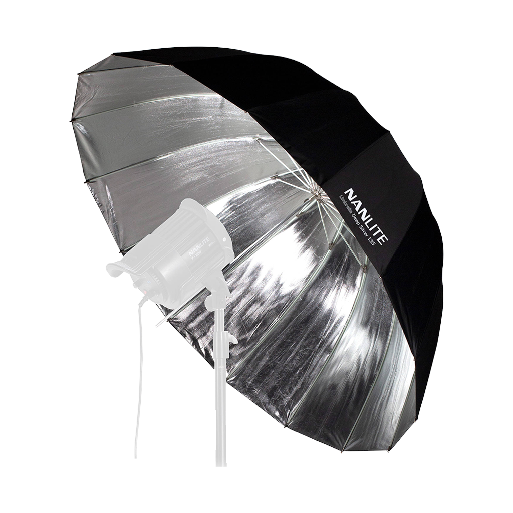Nanlite Deep Umbrella 135 (Silver, 153cm)
