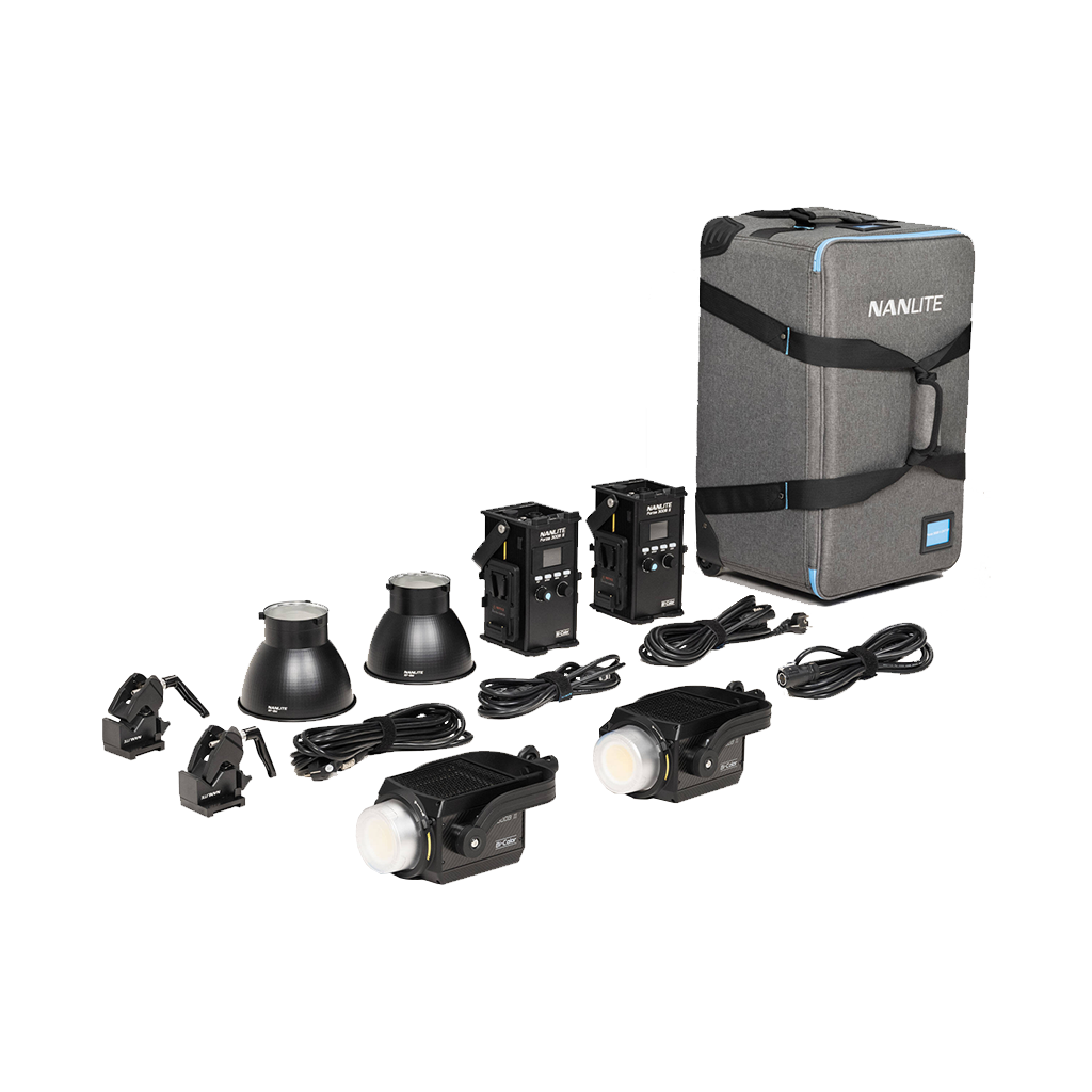 Nanlite Forza 300B II Bi-Color LED Monolight (Travel 2-Light Kit)