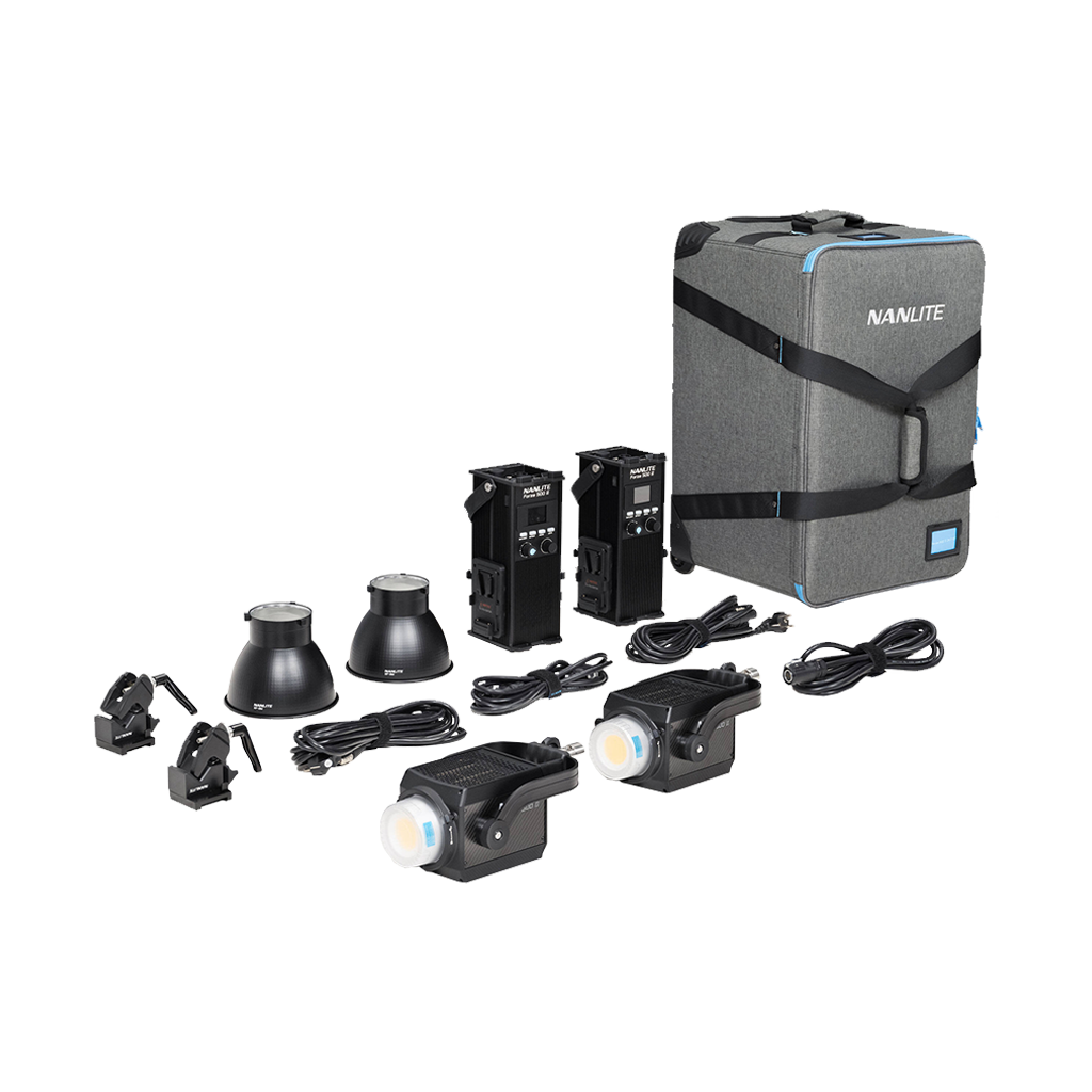 Nanlite Forza 500 II Daylight LED Monolight (Travel 2-Light Kit)