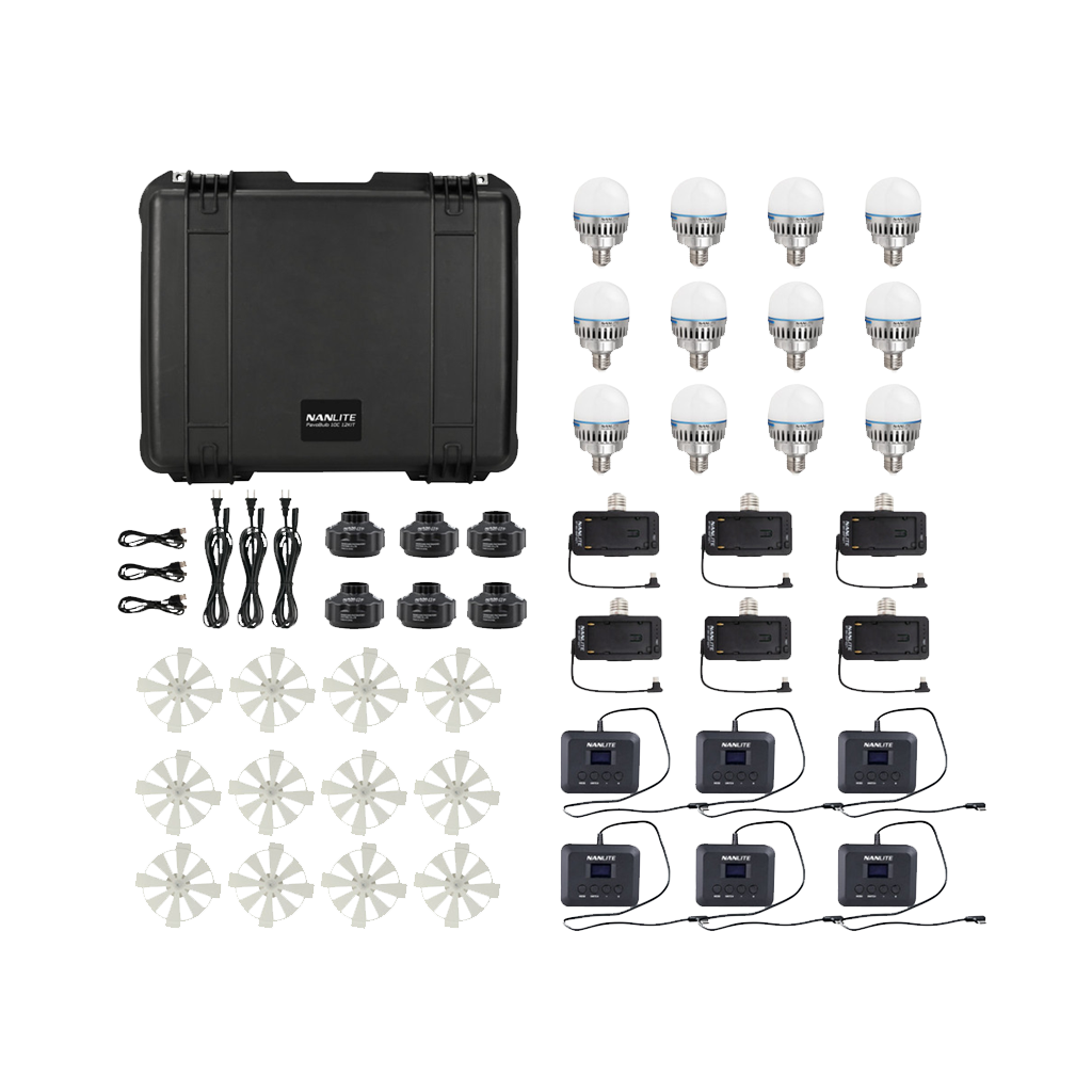 Nanlite PavoBulb 10C Bi-Color RGBWW LED Bulb (12 Light Kit)