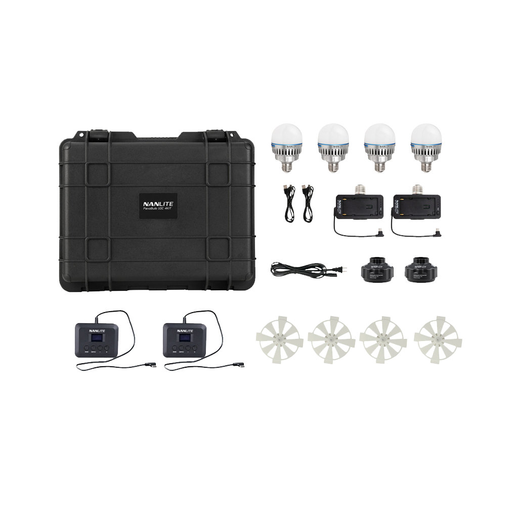 Nanlite PavoBulb 10C Bi-Color RGBWW LED Bulb (4 Light Kit)