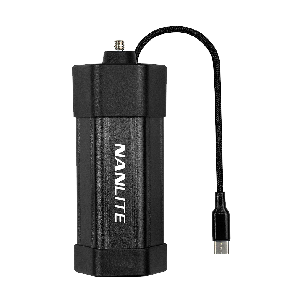 Nanlite PavoTube II 6C NP-F Battery Grip with USB-C Cable