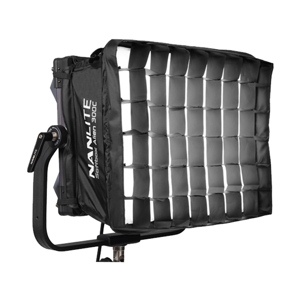 Nanlite Pop-Up Softbox and Grid for the Alien 300C LED Panel Light