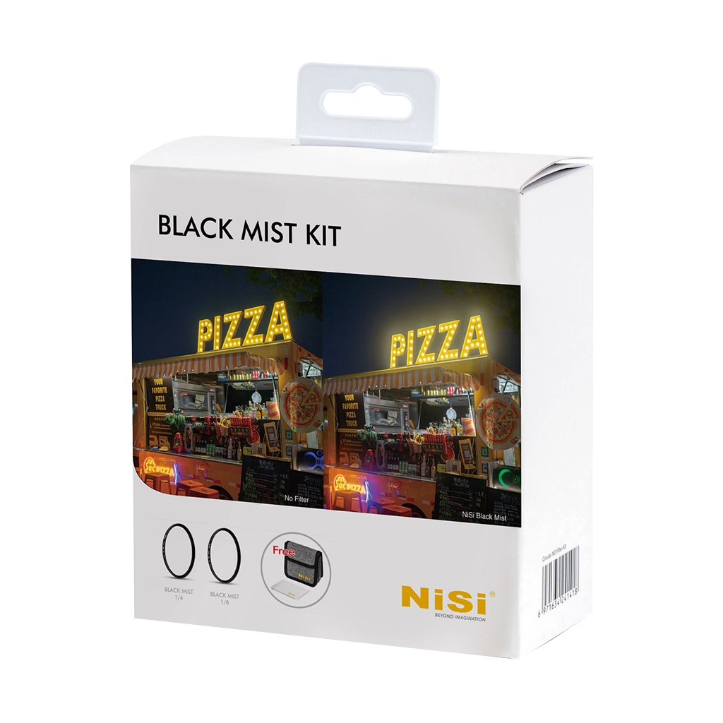 NiSi 77mm Black Mist 1/4 and 1/8 Filter Kit with Case