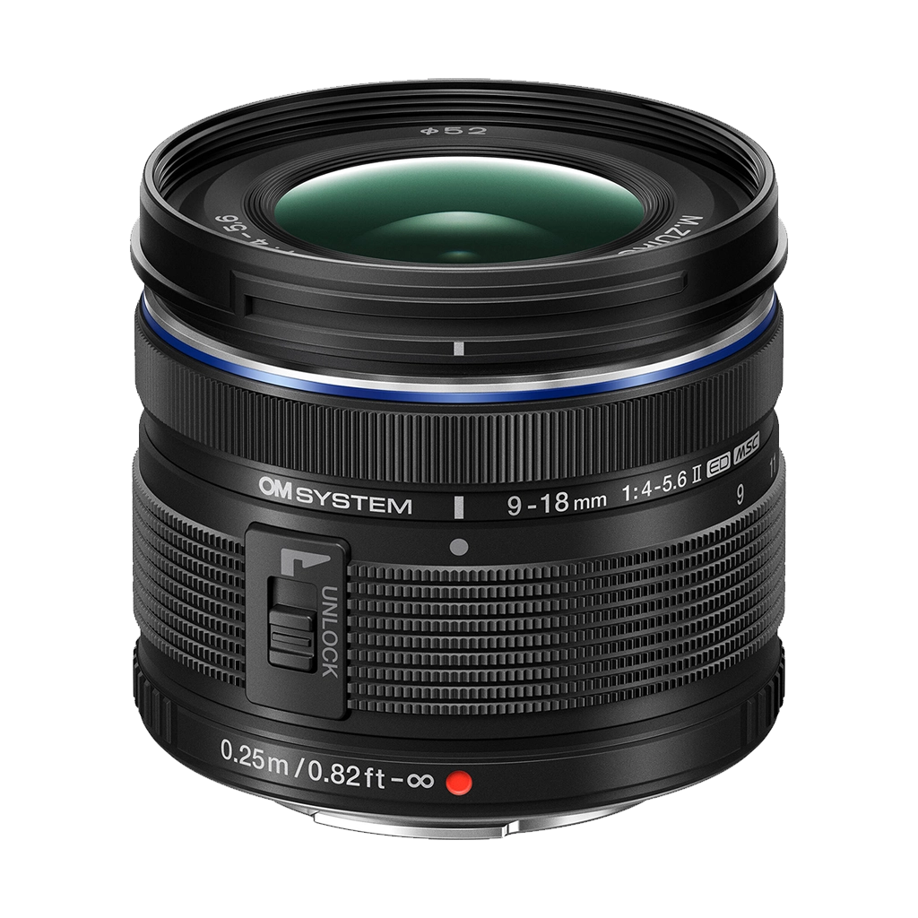 OM SYSTEM M.Zuiko Digital ED 9-18mm f/4-5.6 II Lens (Micro Four Thirds)