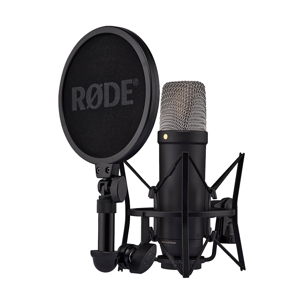 Rode NT1 5th Generation Large-Diaphragm Cardioid Condenser XLR/USB Microphone (Black)