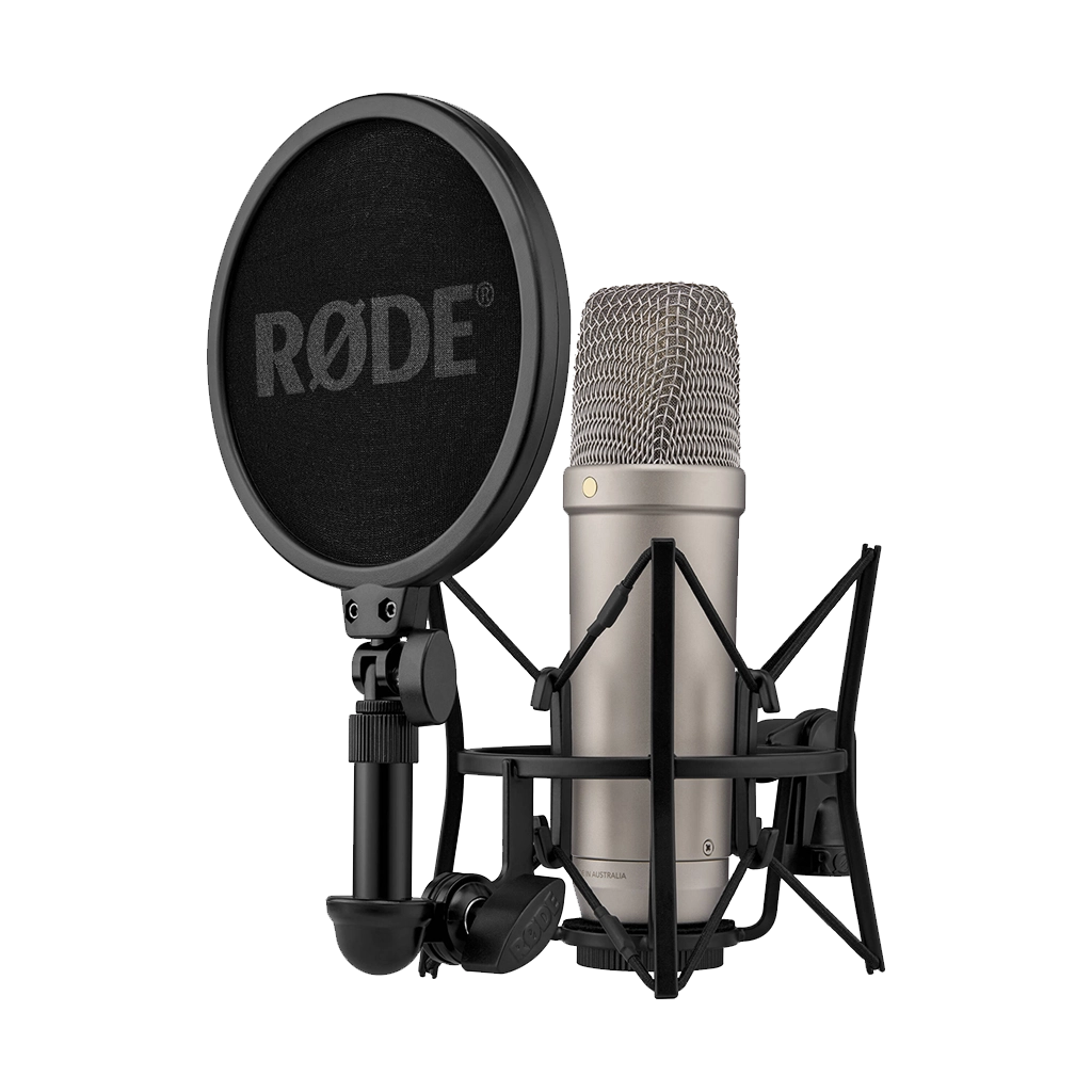 RODE NT1 5th Generation Large-Diaphragm Cardioid Condenser XLR/USB Microphone (Silver)