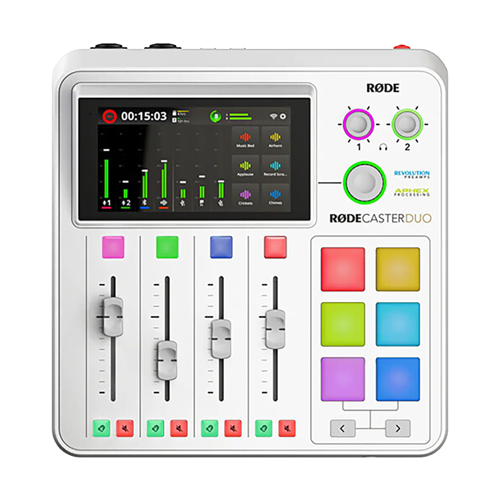 RODE RODECaster Duo Integrated Audio Production Studio (White)