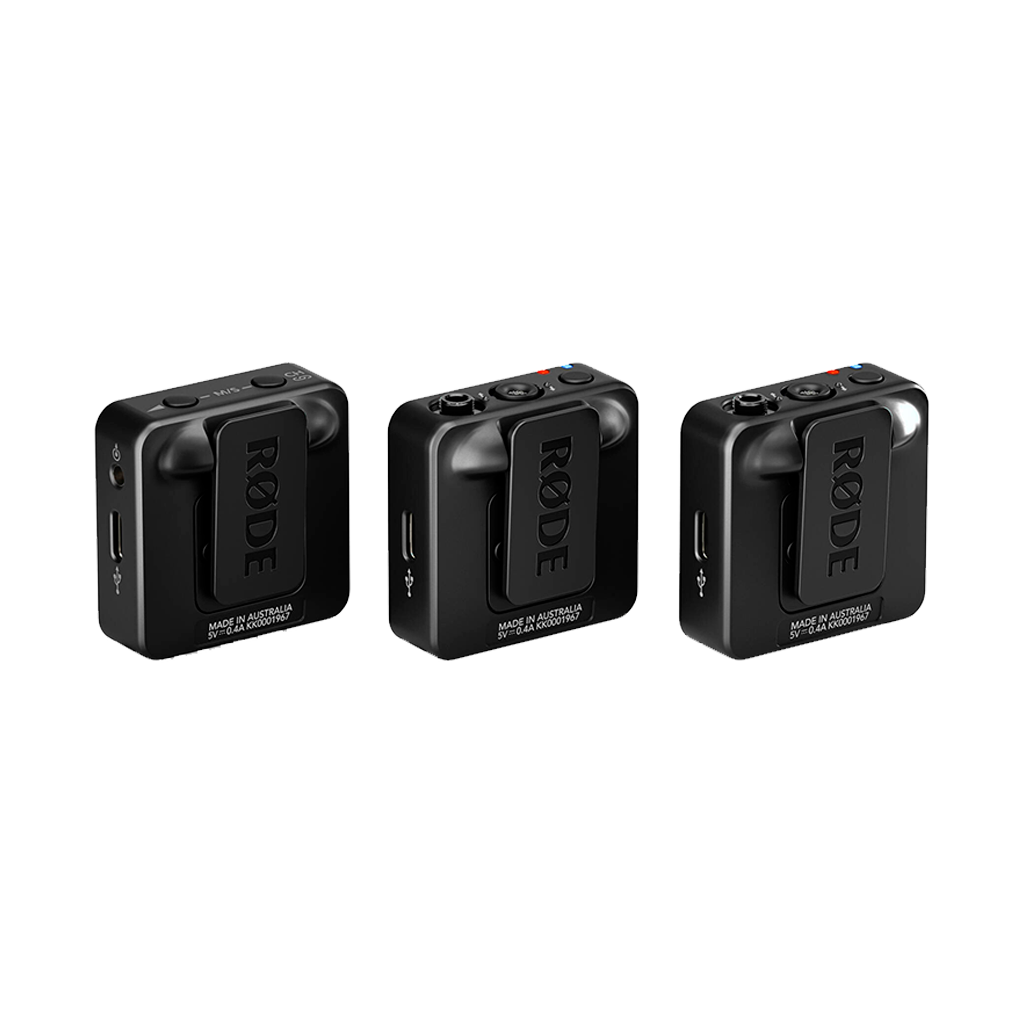 Rode Wireless GO (Gen 3) 2-Person Compact Digital Wireless Microphone System/Recorder (2.4 GHz, Black) + Free Rode Charge Case and Interview GO (Valued at R3 420)