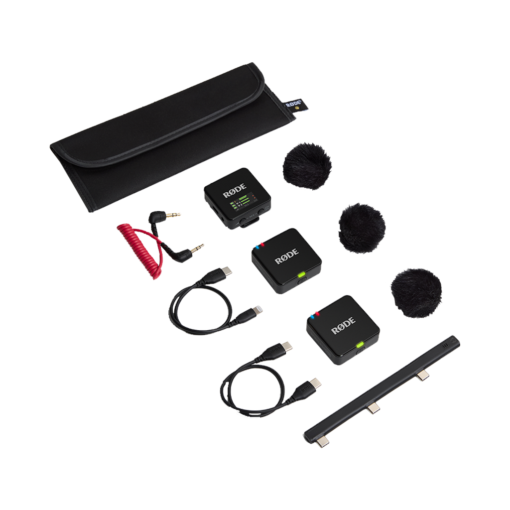 Rode Wireless GO (Gen 3) 2-Person Compact Digital Wireless Microphone System/Recorder (2.4 GHz, Black) + Free Rode Charge Case and Interview GO (Valued at R3 420)