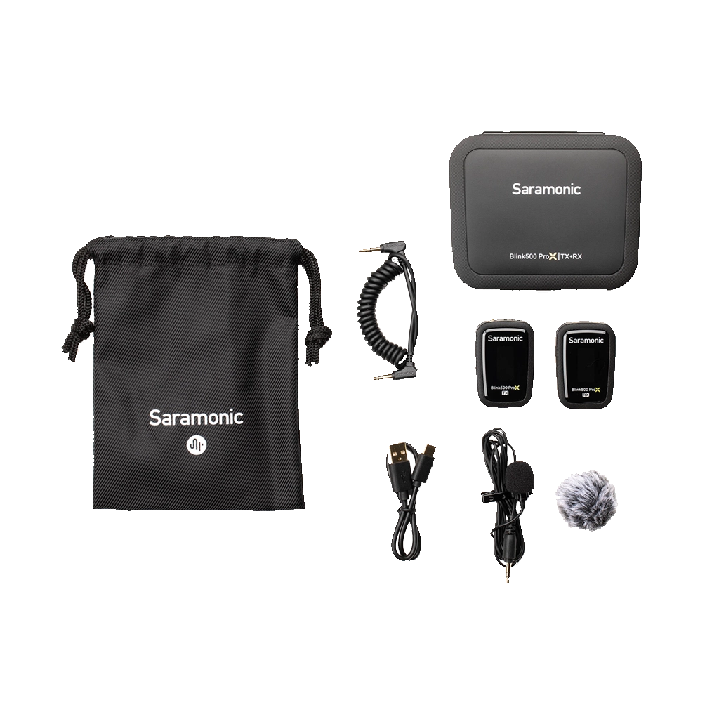 Saramonic Blink 500 ProX B1 Digital Camera-Mount Wireless Omni Lavalier Microphone System (Black, 2.4 GHz)