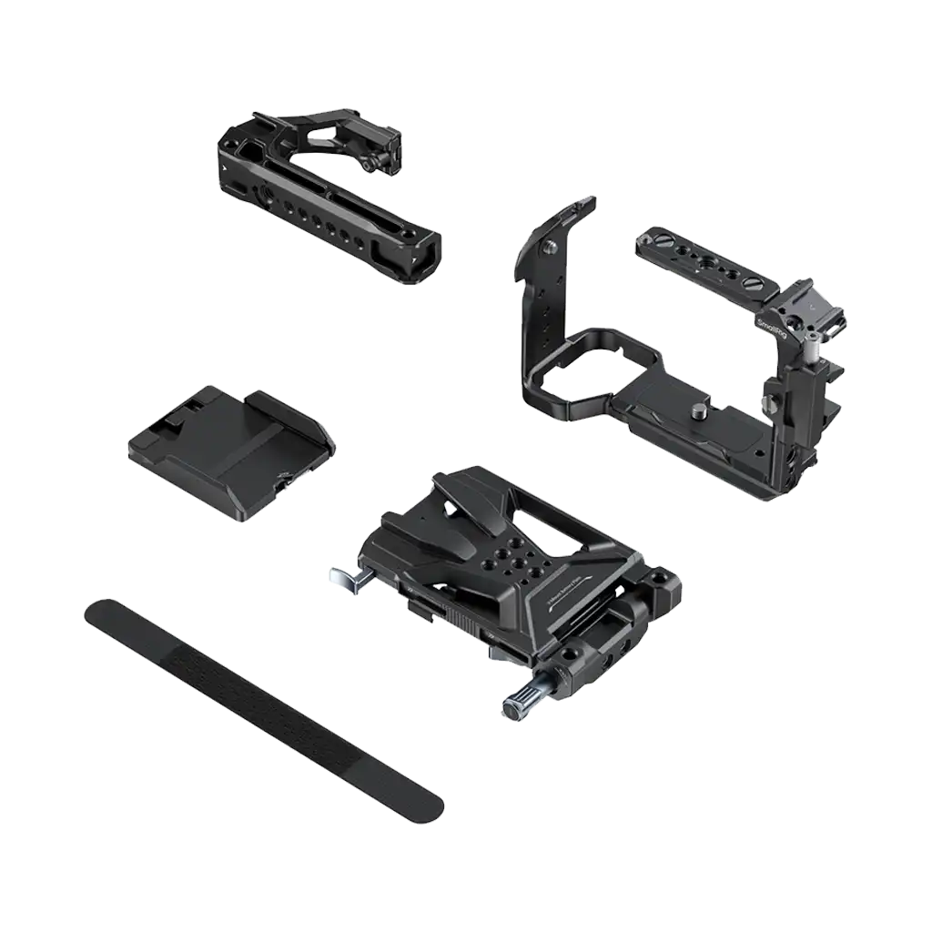 SmallRig 4183B Camera Cage Kit with V-Lock Battery Plate and Top Handle for Sony FX30/FX3