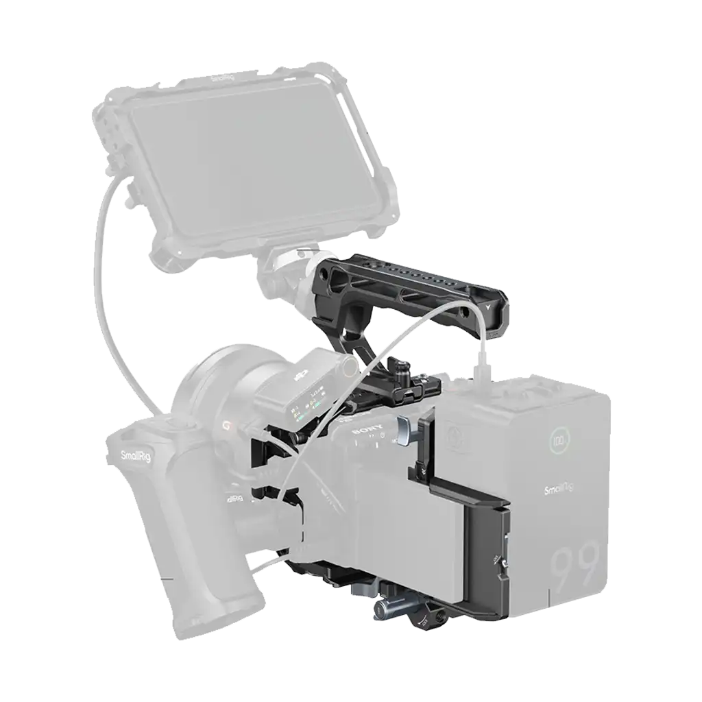 SmallRig 4183B Camera Cage Kit with V-Lock Battery Plate and Top Handle for Sony FX30/FX3