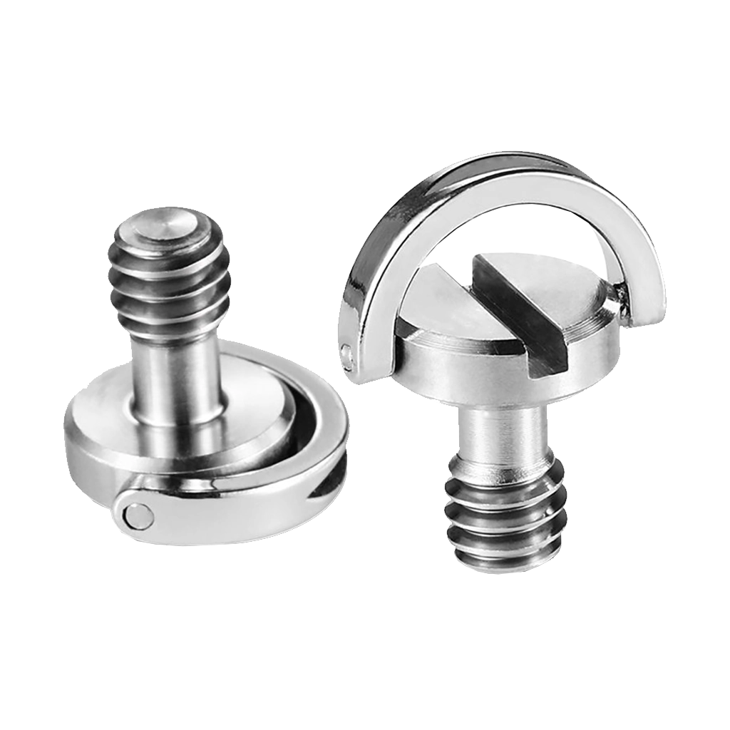 SmallRig 838 Quick Release Camera Screw with D-Ring (1/4"-20, Pair)