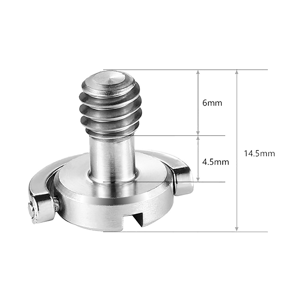 SmallRig 838 Quick Release Camera Screw with D-Ring (1/4"-20, Pair)