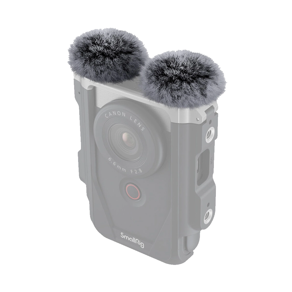 SmallRig Furry Windscreen for Canon PowerShot V10 (Set of 2)