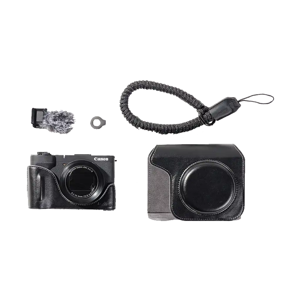 SmallRig Leather Case Kit for Canon PowerShot V1 (Black)