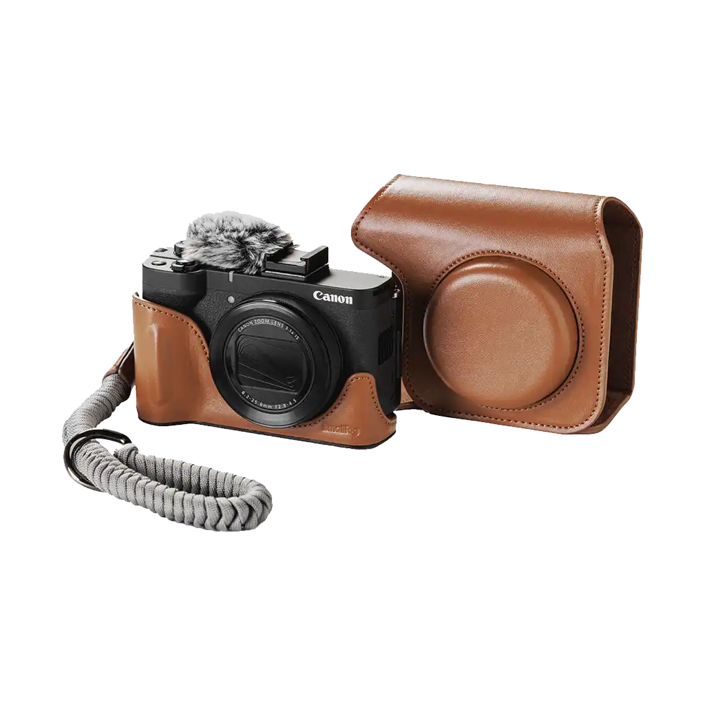 SmallRig Leather Case Kit for Canon PowerShot V1 (Brown)